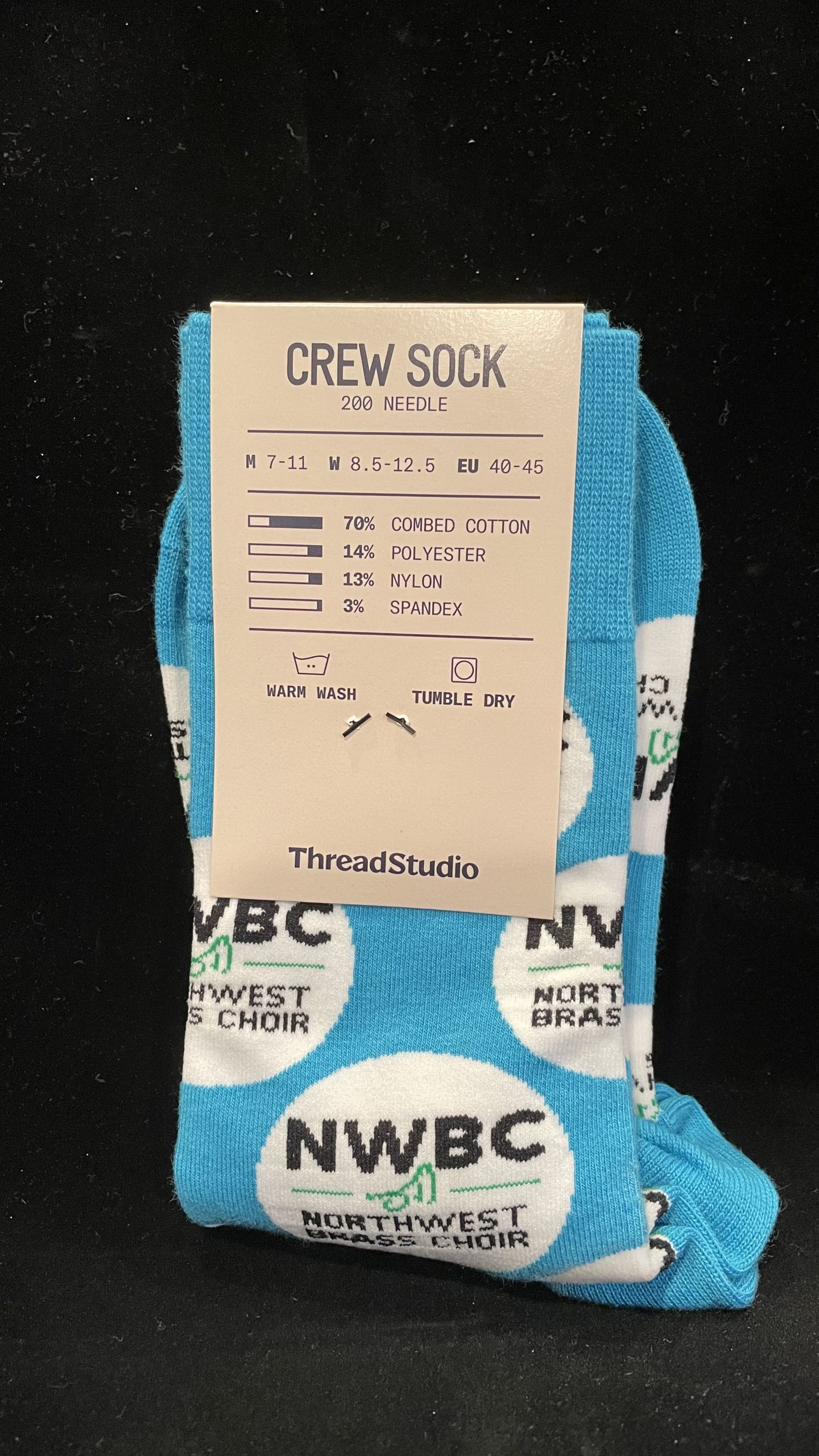 2022-23 Northwest Brass Choir Crew Socks - Image 2